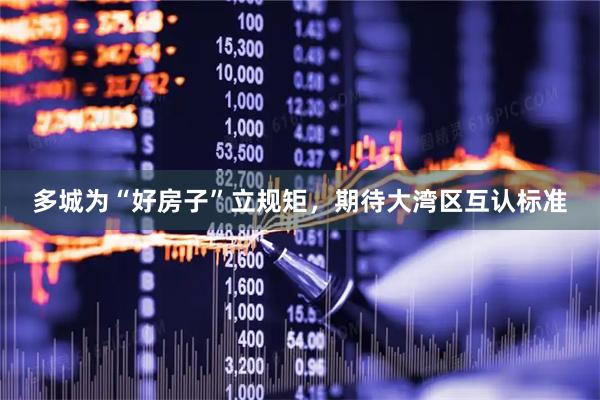 多城为“好房子”立规矩，期待大湾区互认标准