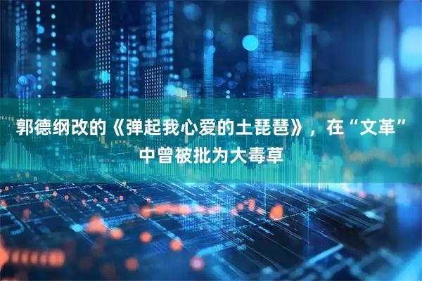 郭德纲改的《弹起我心爱的土琵琶》，在“文革”中曾被批为大毒草