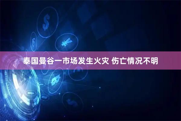 泰国曼谷一市场发生火灾 伤亡情况不明