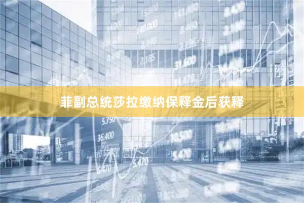 菲副总统莎拉缴纳保释金后获释